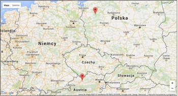 Mapa przelotu zimorodka